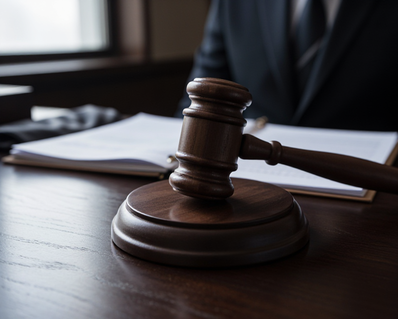 Judicial Gavel and Luxury Symbolism
