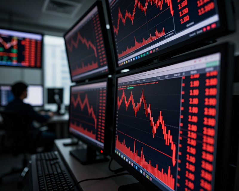Financial Market Decline Visualization