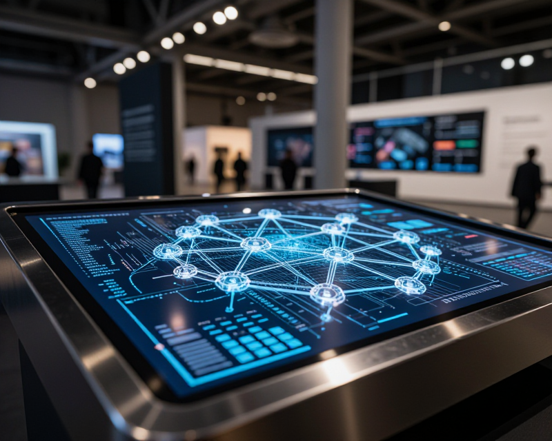 Futuristic Blockchain Exhibition in Berlin