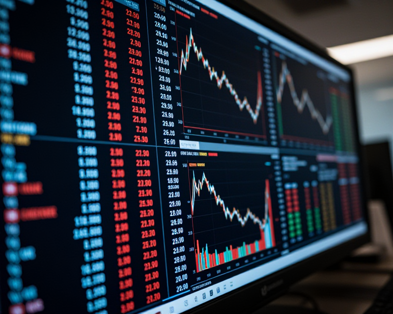 Financial Market Decline Visual