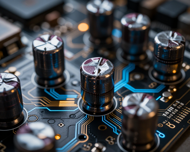 High-tech electronic components visualization