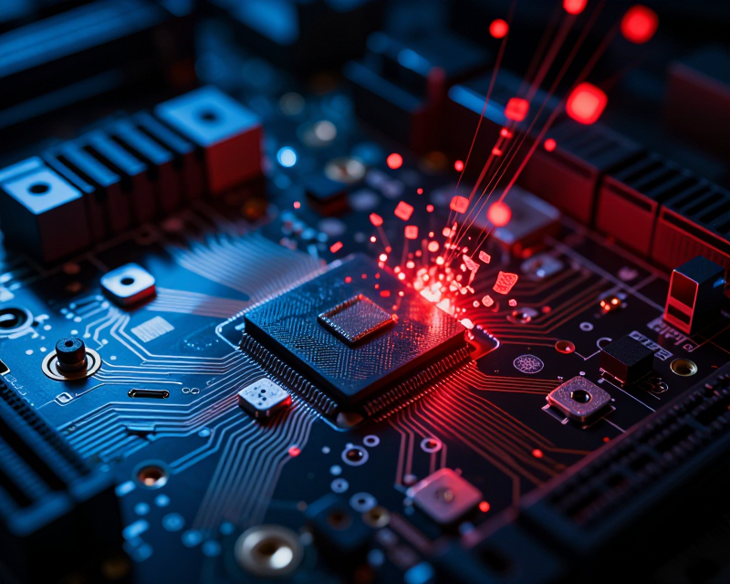 Digital Data Breach Concept
