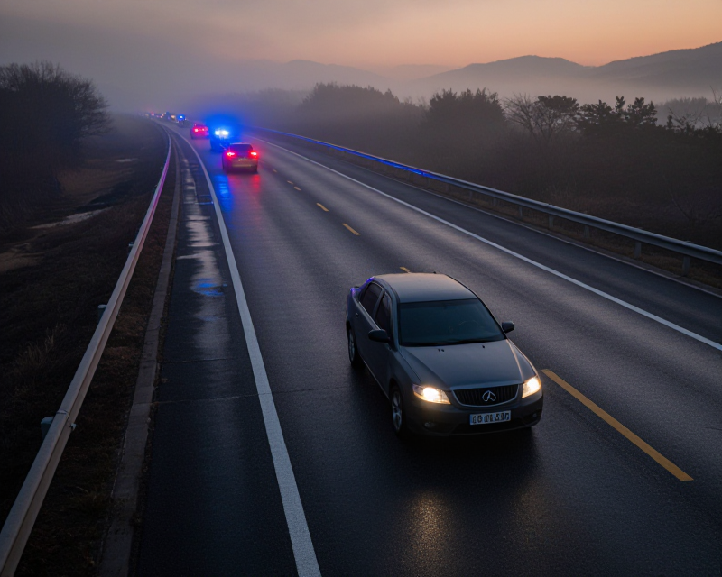 Dawn Highway Atmosphere