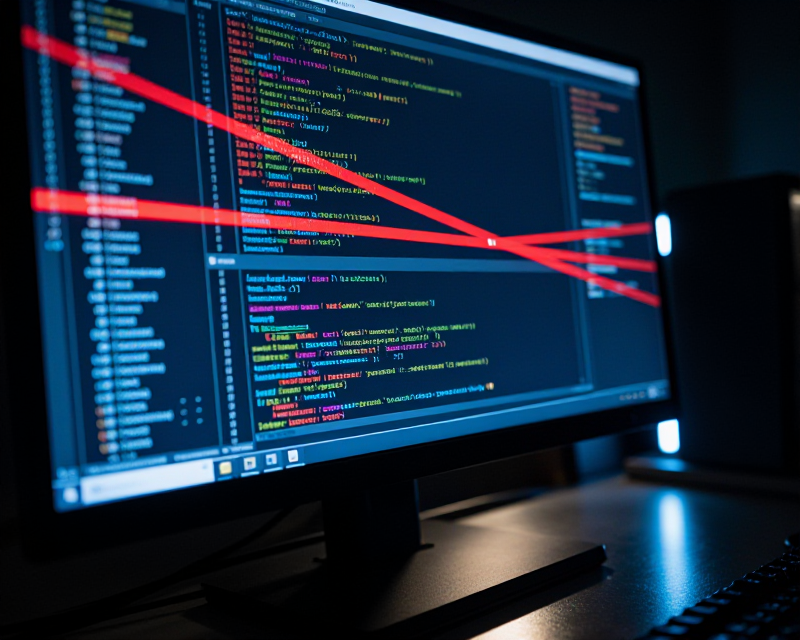 Digital Crime Crackdown Concept